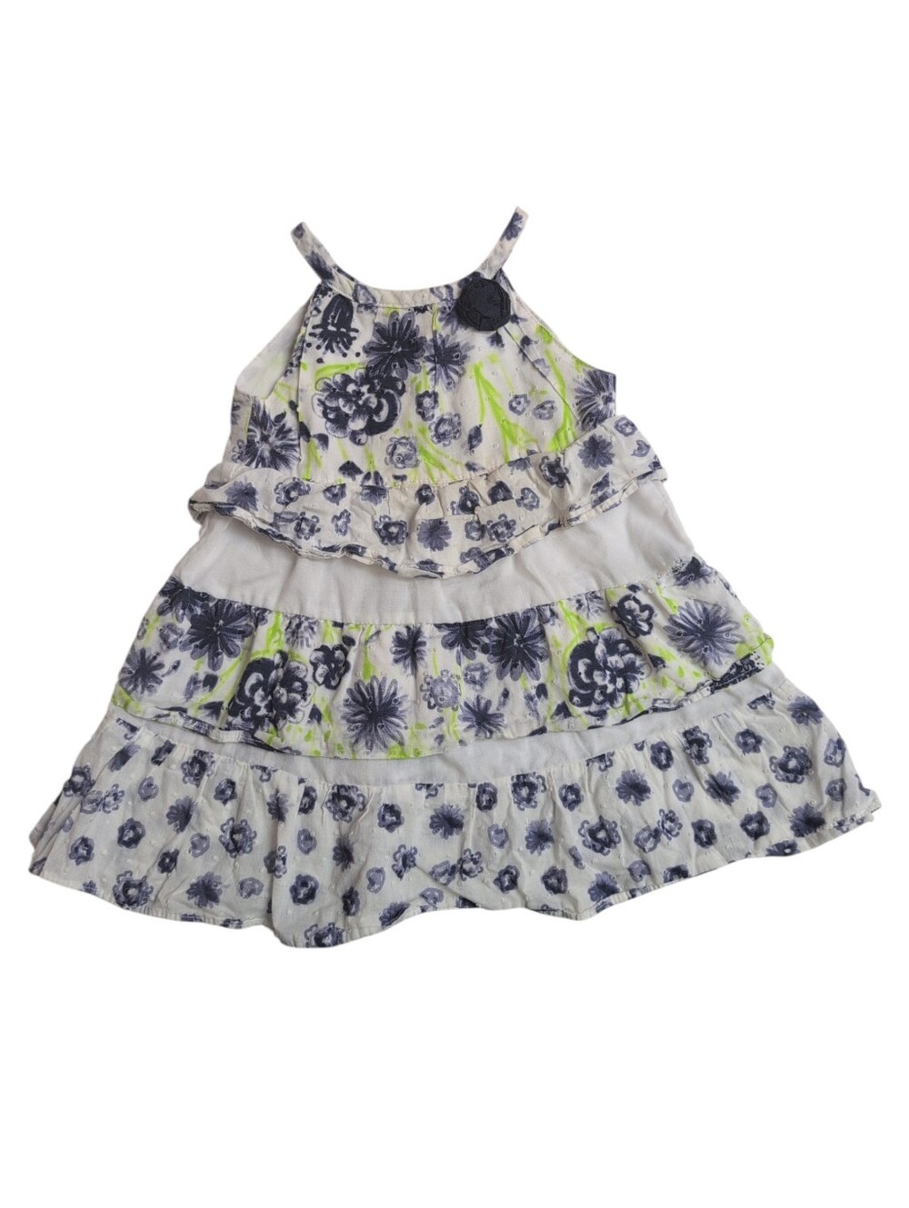 PENELOPE MACK White And Navy Flora Dress